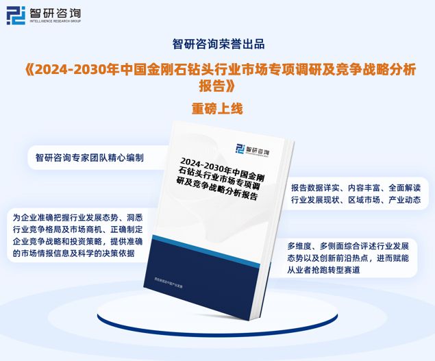 智研咨询—《2024-2030年中国金刚石钻头行业研究报告》重磅上线(图1)